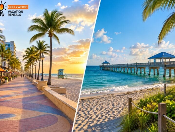 Hollywood Beach vs. Pompano Beach, Florida for families and groups