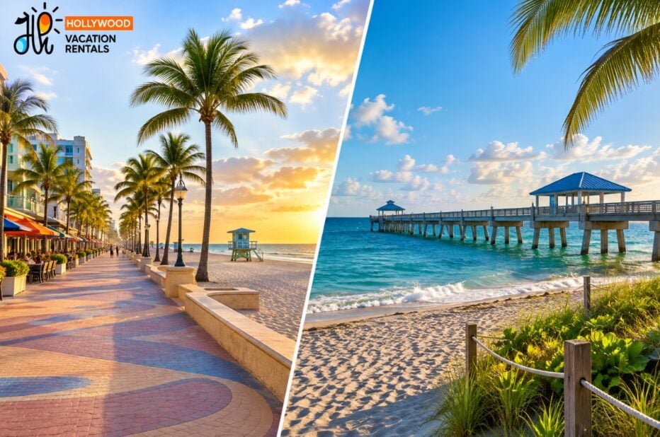 Hollywood Beach vs. Pompano Beach, Florida for families and groups